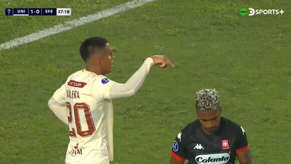 Alex Valera se perdió el 2-0 para Universitario (video: Directv Sports)