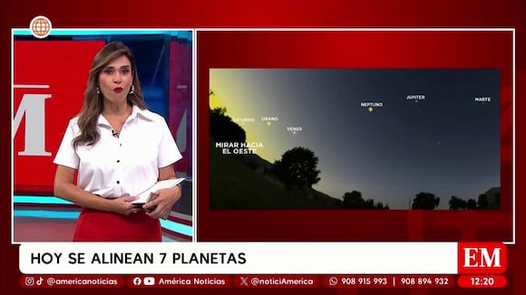 Verónica Linares asombrada por alineación de planetas