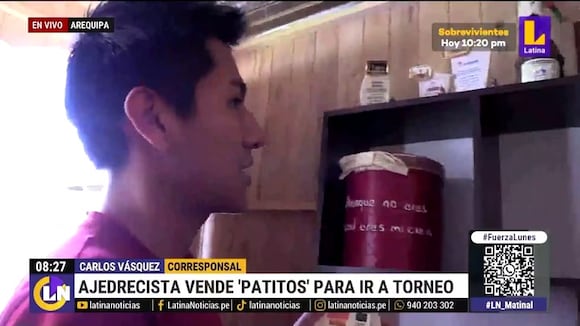 Ajedrecista vende ‘patitos’ para competir en torneo sudamericano