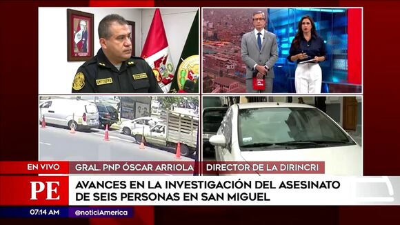 Investigaciones de crimen en San Miguel