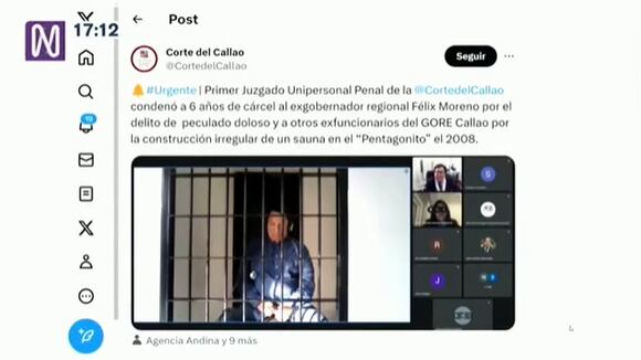 TROME - Exgobernador Félix Moreno es condenado a seis años de prisión por construcción de sauna en el Pentagonito