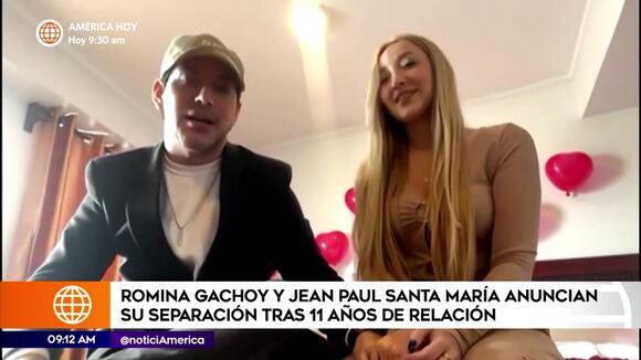 Jean Paul Santa María y Romina culminan relación