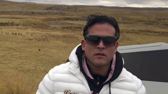 TROME - Bus de Christian Domínguez se despista Pasco