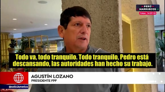 Agsuntin Lozano confirmó que Pedro Gallese dejó comisaria tras incidentes con Policía de España