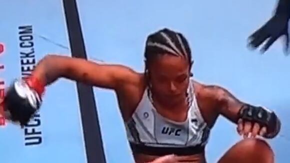 UFC | Debutante en el UFC termina con la rodilla rota