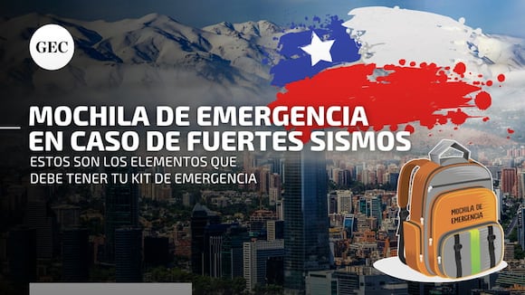 Temblor en Chile: ¿Qué debe incluir una mochila de emergencia?