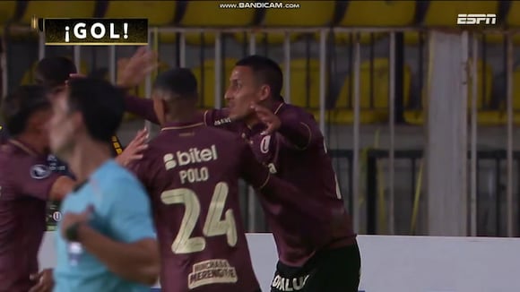 Gol de Alex Valera para el 1-0 de Universitario vs. Coquimbo Unido. (Video: ESPN)