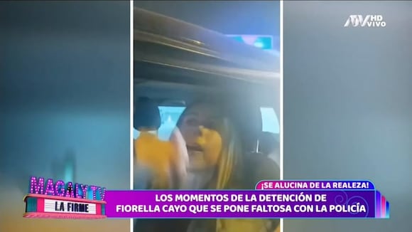 TROME | Preciso momento de la detención de Fiorella Cayo (Magaly Tv)