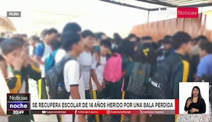Adolescente de 14 años es herido por una bala perdida cuando recibía clases en su colegio