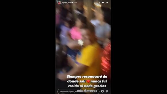 Dayanita reaparece en shows callejeros