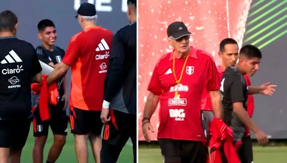 Así fue el reencuentro de Piero Quispe con Jorge Fossati tras su paso por la 'U'