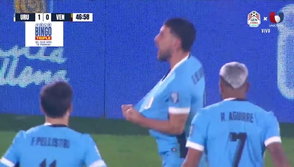 Gol de Giorgian de Arrascaeta para el 2-0 de Uruguay. (Video: Unicanal)