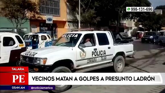 Vecinos matan a golpes a presunto ladrón