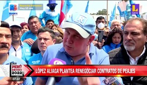 Rafael López Aliaga promete renegociar los contratos del peaje: “Ese peaje nace de la corrupción de la señora Villarán