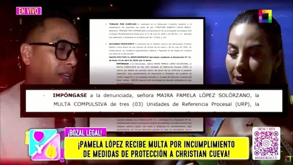 TROME - Pamela recibe fuerte multa por seguir hablando de Cueva, pero ella lo destruye: “Solo cumple con la pensión”