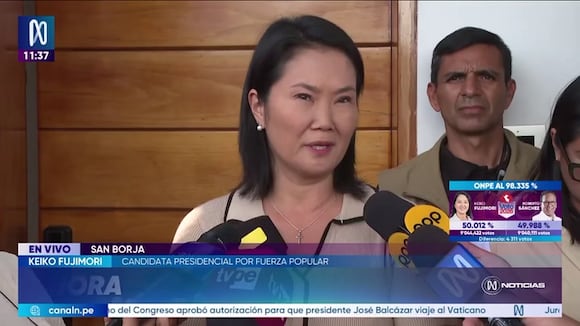 TROME - Keiko responde tras pedido de Sánchez sobre reconteo de votos: “Lo que ha faltado por parte de JP es leer mejor la ley”