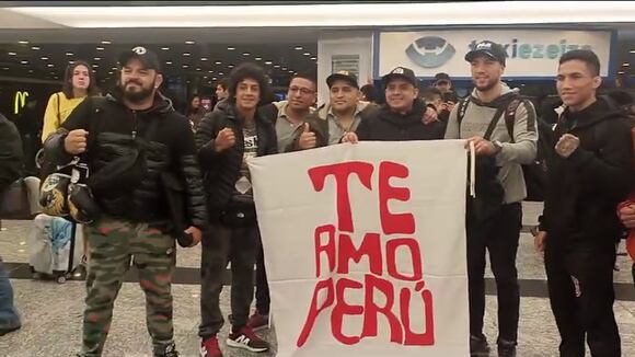 TROME | Barra Te amo Perú alentando a los jóvenes peleadores peruanos