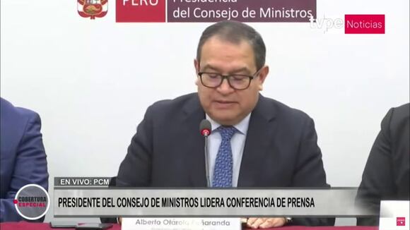 Conferencia de prensa por el caso Polay