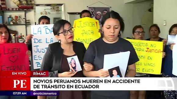 Familia de jóvenes que murieron en Ecuador