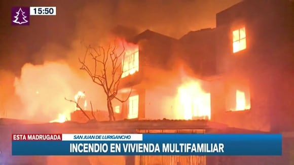TROME | Incendio en San Juan de Lurigancho (Canal N)