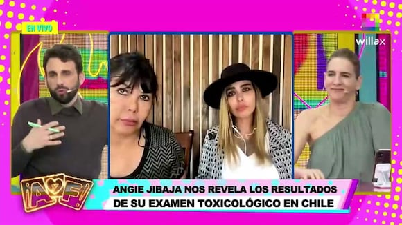 TROME - Angie Jibaja muestra examen toxicológico EN VIVO: Estos son los resultados