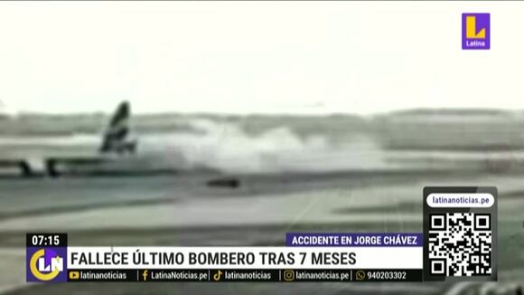 Fallece bombero que sobrevivió al accidente en Jorge Chávez hace 7 meses