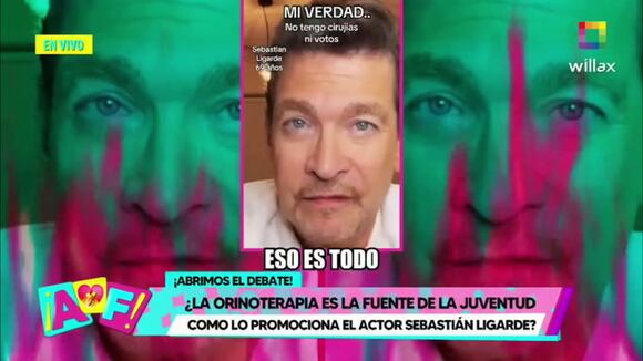 TROME | Sebastián Ligarde sorprende a sus seguidores al revelar su “fuente de juventud”: “Pipí de la mañana”
