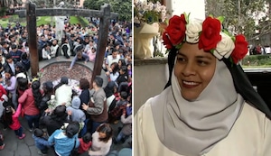 Ericka Bernal, la profesora que se viste de Santa Rosa de Lima para rescatar animales