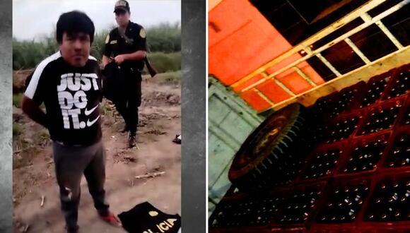 Roban camión repleto de cajas de cerveza