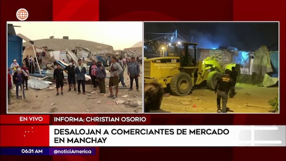 Pachacamac: Desalojan a comerciantes de mercado en Manchay