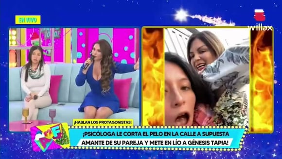 TROME - Génesis arremete contra psicóloga que atacó a presunta amante de su esposo: “Que diga en calidad de que me la presentaron”