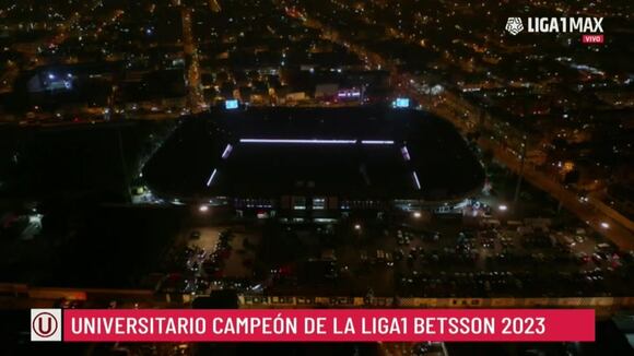 Apagón en Matute tras título de Universitario ante Alianza Lima. (Video: Liga 1 Max)