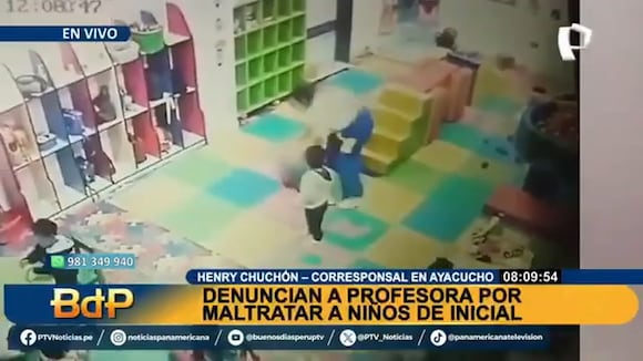 Ayacucho: profesora es captada maltratando a niños de inicial.