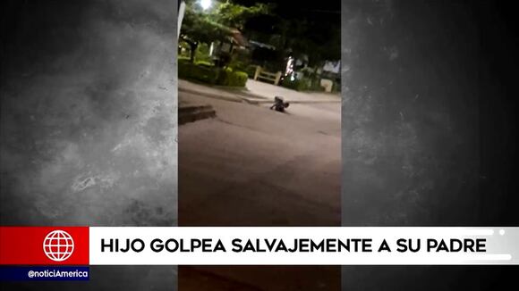 Hijo golpea salvajemente a su padre