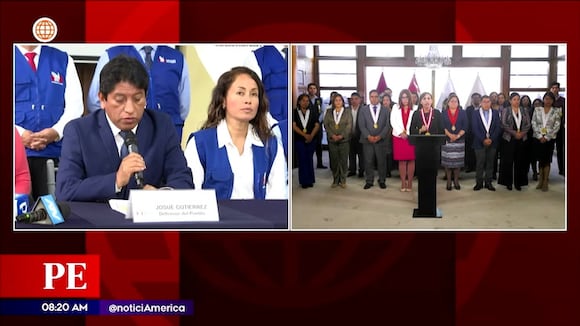 Defensor del pueblo habla en conferencia de prensa