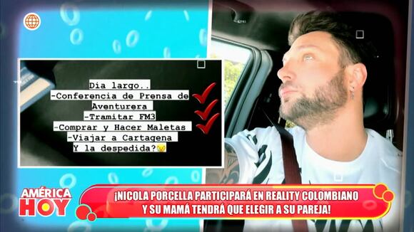 Nicola Porcella participará en reality colombiano