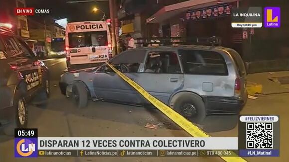 Disparan 12 veces contra colectivero
