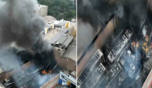 Ate: Reportan incendio de gran magnitud en cochera de buses interprovinciales