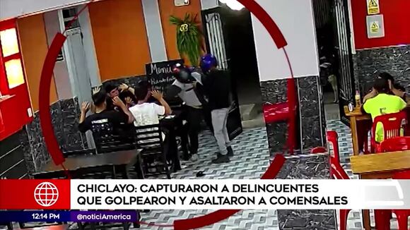 Chiclayo: capturaron a delincuentes que golpearon y asaltaron a comensales