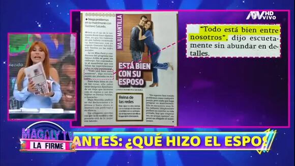 TROME - Maju Mantilla y lo que dijo sobre los rumores del fin de su matrimonio: “Todo está bien entre nosotros”