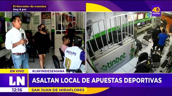 SJM: Asaltan local de apuestas deportivas