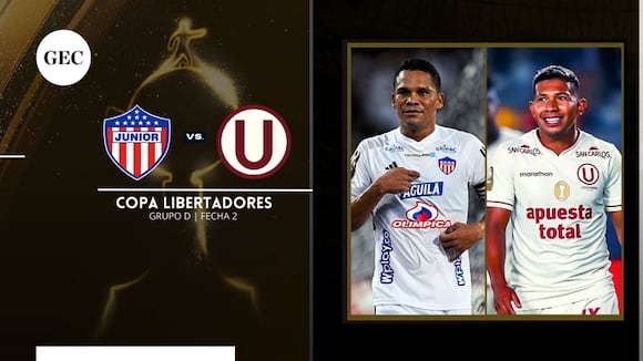 Junior vs. Universitario: cuándo, a qué hora y dónde ver la Copa Libertadores