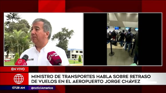 Ministro de Transportes sobre los retrasos de vuelos