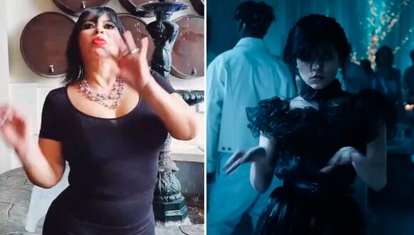 Susy Díaz sigue sorprendiendo a sus seguidores con su look de Merlina