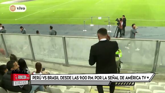 Ignacio Da Silva presente en el Nacional para ver el Perú vs. Brasil