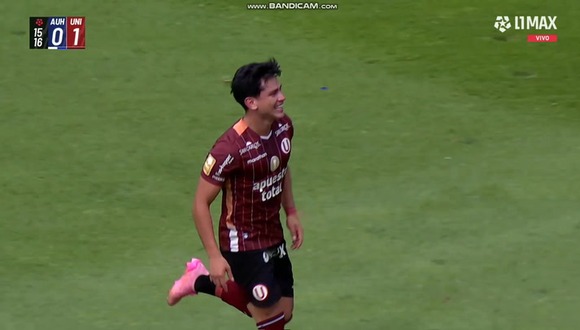 Gol de José Rivera para el 1-0 de Universitario vs. Alianza Universidad de Huánuco. (Video: L1 MAX)