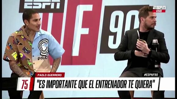 Paolo Guerrero comentó sobre posbilidad de jugar en Sporting Cristal o Alianza Lima (@espn)