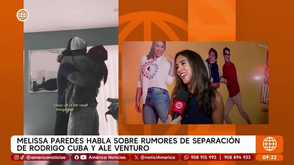 Melissa Paredes evita hablar de Rodrigo Cuba