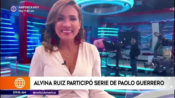 Alvina Ruiz participó en serie de Paolo Guerrero