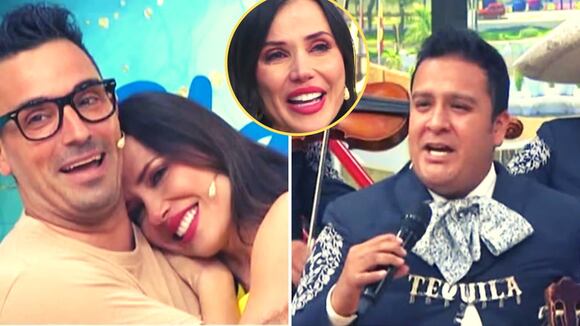 Celebran el cumpleaños de Maju Mantilla en vivo